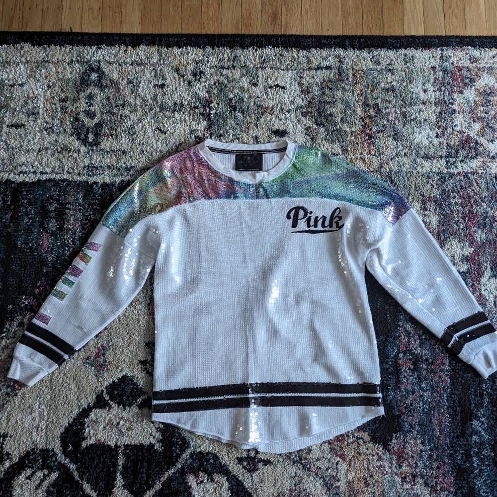 Victoria's Secret Crewneck Open Back sequin - Make an Offer!